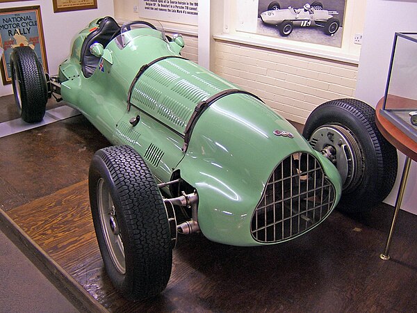 ERA E-Type GP2 driven by Leslie Johnson in the 1948 and 1950 British Grand Prix.