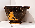 Early classical Attic red figure skyphos - ARV extra - Theseus and Minotauros - Athens NAM 1493