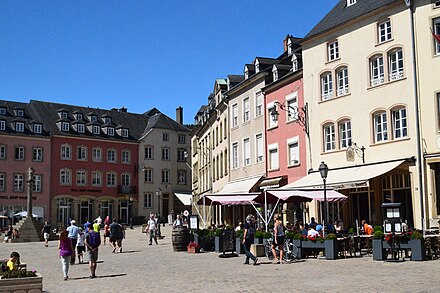 Place du Marché with Aal Eechternoach on the right