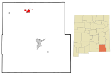 Eddy County New Mexico Incorporated and Unincorporated areas Artesia Highlighted.svg