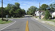 Looking south at the junction of Ohio Highways 133 and 727 in Edenton