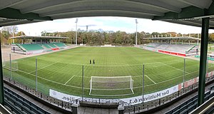 Panoramaansicht von der alten Tribüne