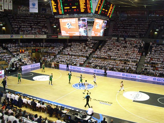 Scene of the first leg of the 2017 FIBA Europe Cup Final