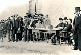 Voting table for deputies in Valparaíso, 1888