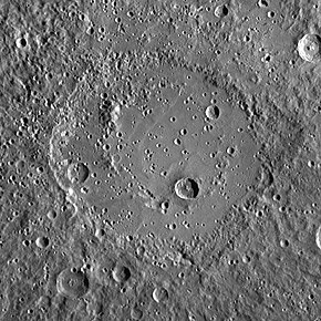 Ellington crater MESSENGER WAC.jpg