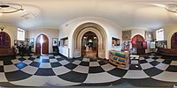 Panoramic view from the entrance lobby.