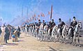 Ертугрулският кавалерийски полк, 1901 г., картина на Фаусто Зонаро