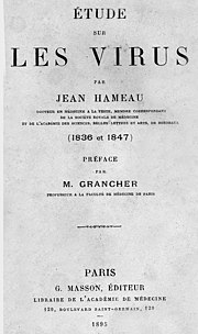 Couverture de l'Etude sur les virus de Jean Hameau