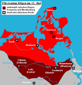 Fyrstendømmet Rügen i det 13. århundrede