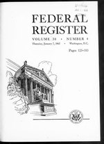 Thumbnail for File:Federal Register 1965-01-07- Vol 30 Iss 4 (IA sim federal-register-find 1965-01-07 30 4).pdf