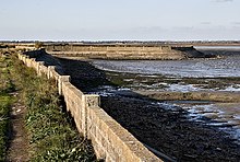 Dyke on the edge of the Fier d'Ars