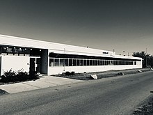 The historic Ford Parts and Accessories Depot in Huff Bremner Ford Parts and Distribution Office (Edmonton).jpg