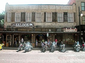 The White Elephant Saloon in Fort Worth, Texas. Built in 1884.