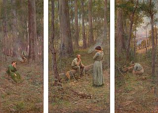 <i>The Pioneer</i> (painting) Painting by Frederick McCubbin