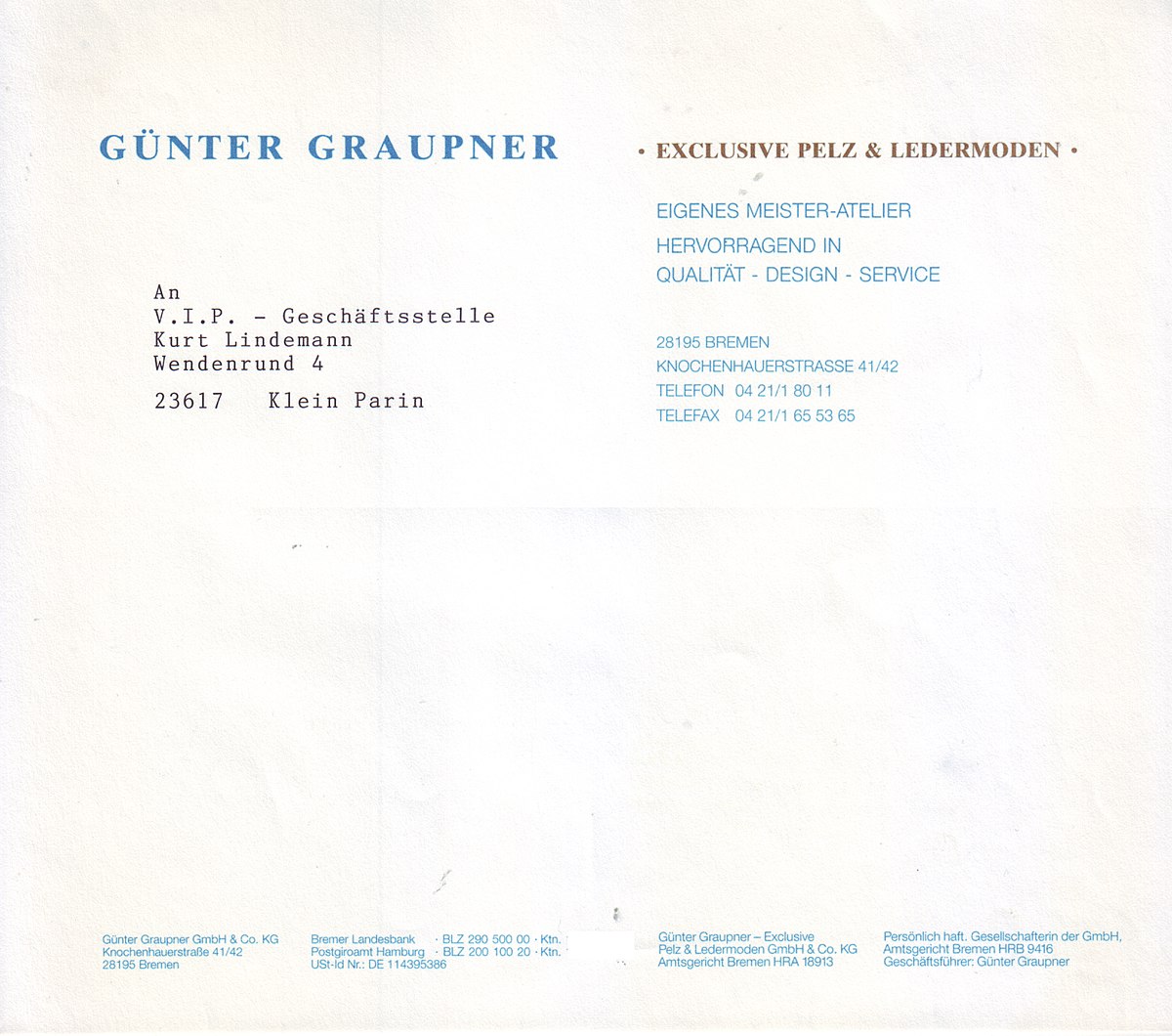 File Gunter Graupner Exclusive Pelz Und Ledermoden Bremen Briefkopf Und Fuss 1996 Jpg Wikimedia Commons