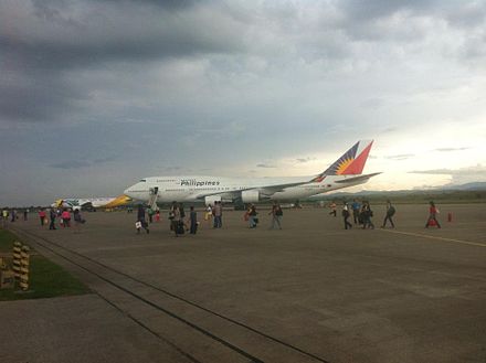 Airliners disembarking at General Santos International Airport