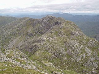 Garbh Chioch Mhòr Mountain in the Northwest Highlands of Scotland