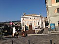 Italiano: Palazzo San Giorgio a Genova, fotografato dalla stazione della metropolitana di Caricamento/San Giorgio