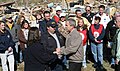 George Bush meeting with residents of Tennessee