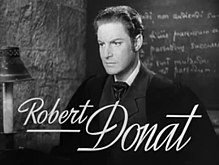 L'actor Robert Donat, en una imachen de 1939.