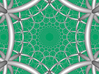 Order-5 hexagonal tiling honeycomb