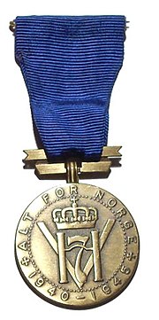 Thumbnail for King Haakon VII Freedom Medal