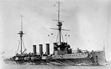 The cruiser HMS Achilles HMS Achilles LOC ggbain 17128.jpg