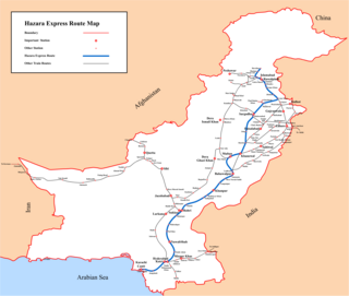 <span class="mw-page-title-main">Hazara Express</span> Pakistani passenger train