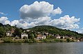 Heidelberg, street view (Zieglhäuser Landstrasse) and Neckar river