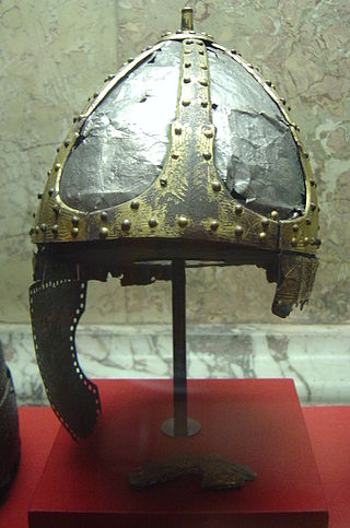 <span class="mw-page-title-main">Spangenhelm</span> European combat helmet design of late Antiquity and the Early Middle Ages