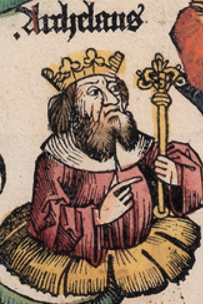 Herod Archelaus, in the  1493 Nuremberg Chronicle