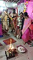 Hindu Wedding rituals during wedding of two blind persons at Voice Of World Kolkata 23