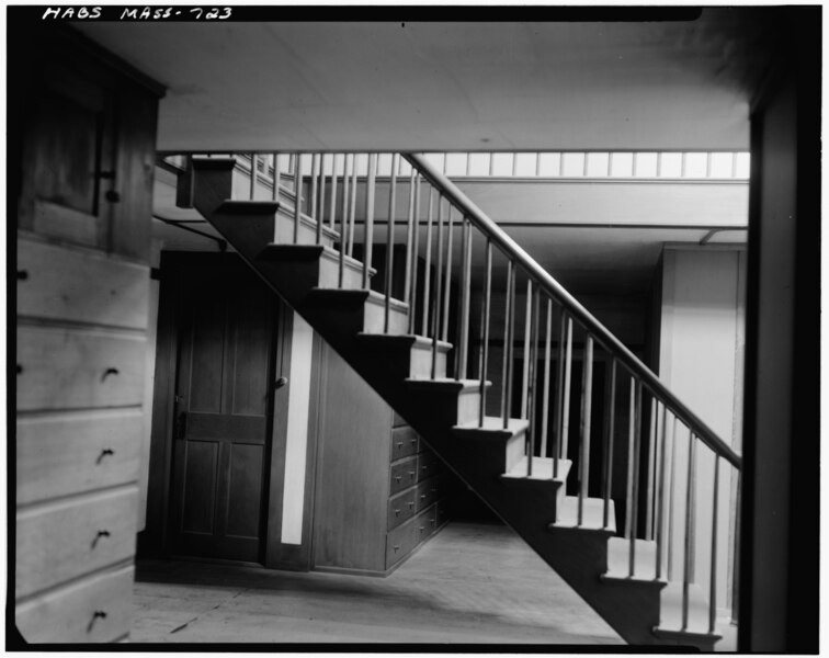 File:Historic American Buildings Survey Elmer R. Pearson, Photographer 1968 FIRST ATTIC, LOOKING EAST - Shaker Church Family Main Dwelling House, U.S. Route 20, Hancock, Berkshire HABS MASS,2-HANC,4-43.tif