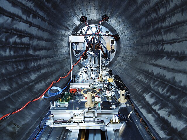 Interior view of the ISS experiment