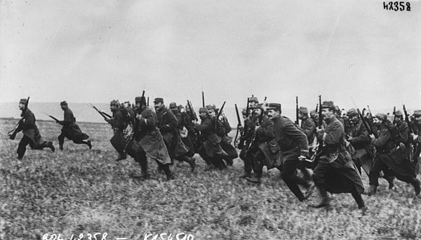 French infantry charge, 1914