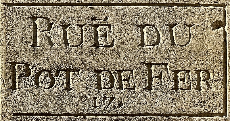 File:Inscription Rue Pot Fer - Paris V (FR75) - 2023-04-15 - 3.jpg