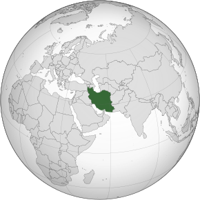 Poloha Íránu