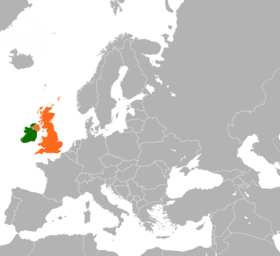 Irlande (pays) et Royaume-Uni