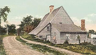 Jackson House (built 1664) as it appeared in 1909