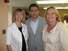 Jake Gyllenhaal with Executive Director Susan Dyckman and Treasurer Barb Daney Jakegyllenhaal.jpg