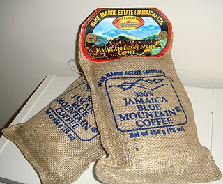 Jamaican Blue Mountain Coffee classification of coffee grown in the Blue Mountains of Jamaica