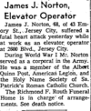 James Joseph Norton I (1892-1961) obituary in the Jersey Journal on January 3, 1961.png