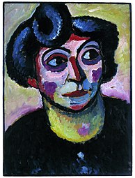 Kvinde med pandekrølle, 1913