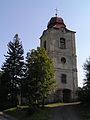 Věž kostela sv. Anny před rekonstrukcí