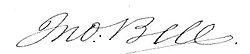 John Bell aláírása