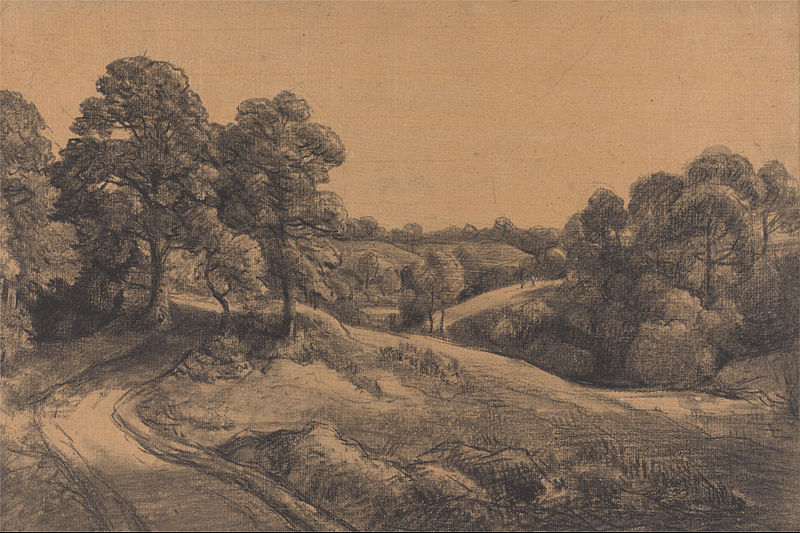 File:John Constable - Wooded Slope with a Receding Road - Google Art Project.jpg