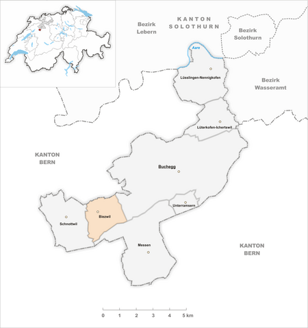 Karte Gemeinde Biezwil 2024