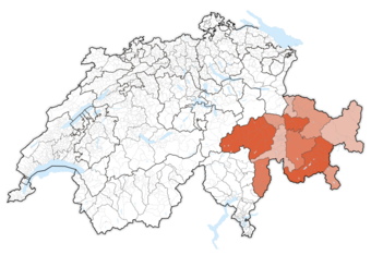 Kantonin sijainti Sveitsissä
