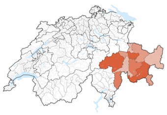 Ubicación del cantón en Suiza