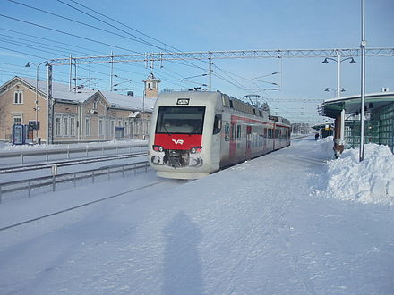 Commuter train at Kerava railway station